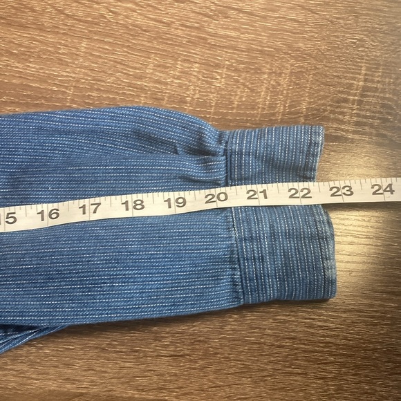 EUC J Riggings Mens Long Sleeve Button Up Blue Vintage 90s Adult Medium - Picture 5 of 8